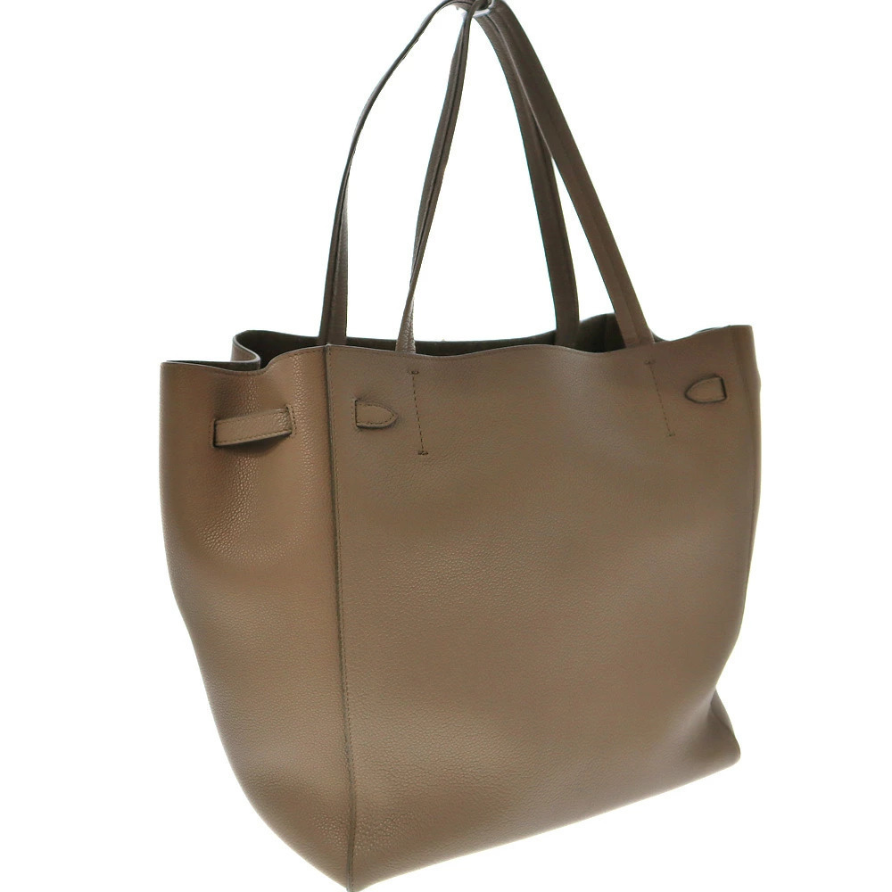 Celine Taupe Handbag Cabas Tote Bag Shoulder Phantom Cream Beige Gray Greige